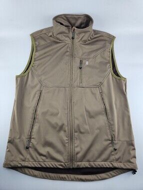 Little Donkey Andy Men's Lightweight Softshell Vest Brown Size Large